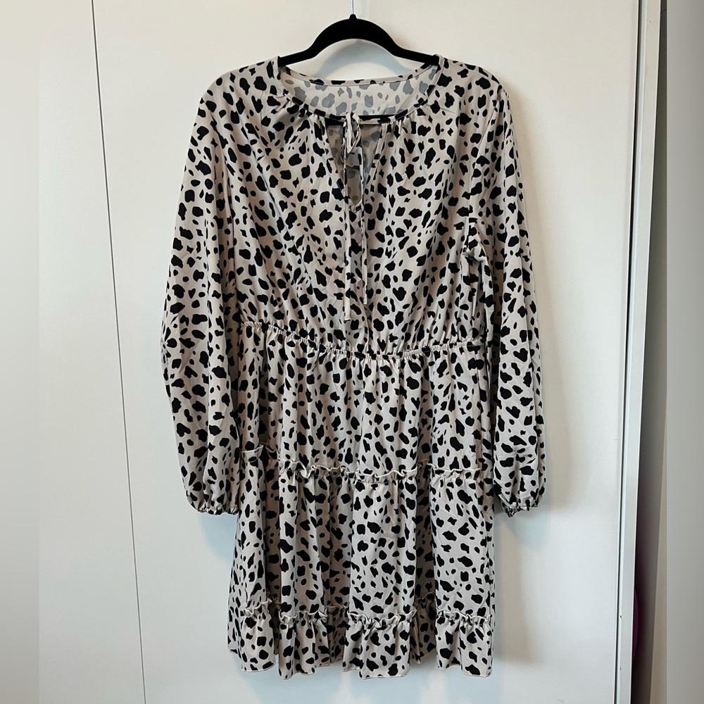 Stylish Animal Print Dress